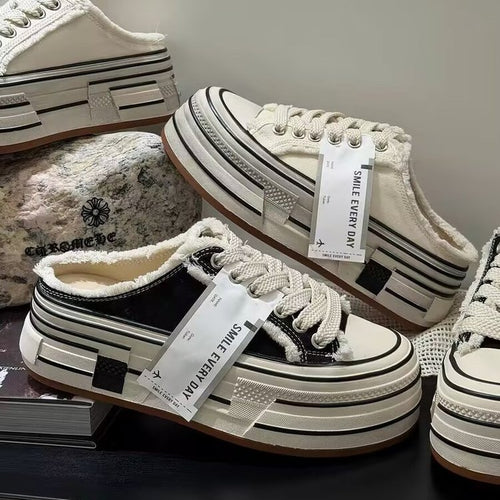 Damen modische Plateausneaker mit Kunstleder-Obermaterial und robustem Design EB