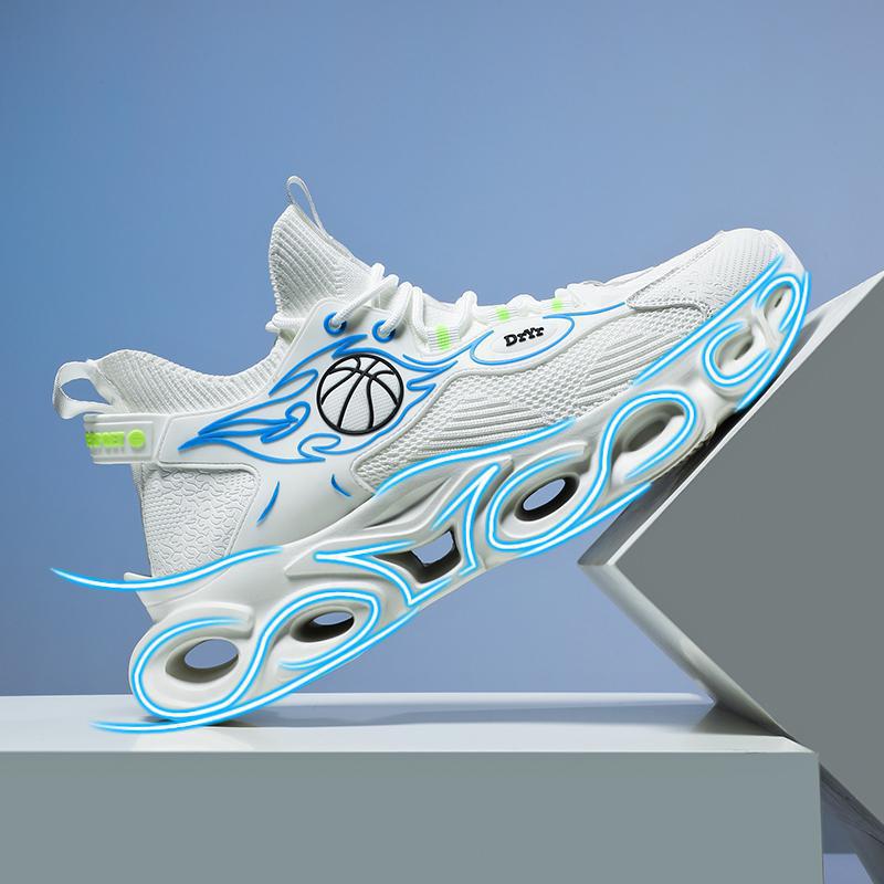 Damen Basketball Sneakers mit atmungsaktiver Mesh-Oberfläche und einzigartigem Sohlenprofil EB