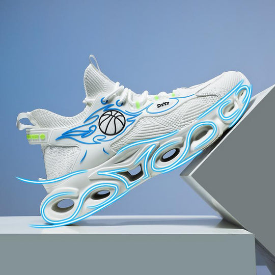 Damen Basketball Sneakers mit atmungsaktiver Mesh-Oberfläche und einzigartigem Sohlenprofil EB