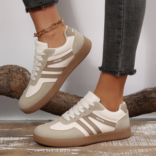 Damen Sportliche Sneakers mit rutschfester Sohle und weichem Innenfutter EB