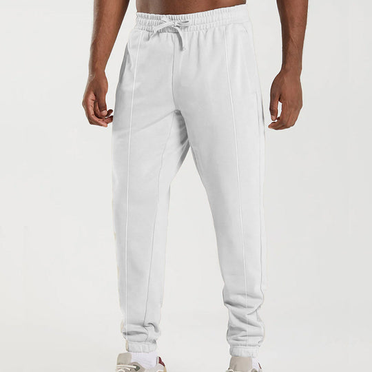 Herren sportliche Jogginghose mit elastischem Bund und seitlichen Taschen EB