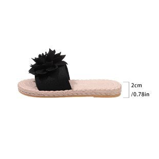 Damen Bequeme Pantoletten mit floralem Dekor EB