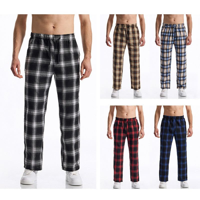 Herren bequeme Freizeithose mit Karomuster EB