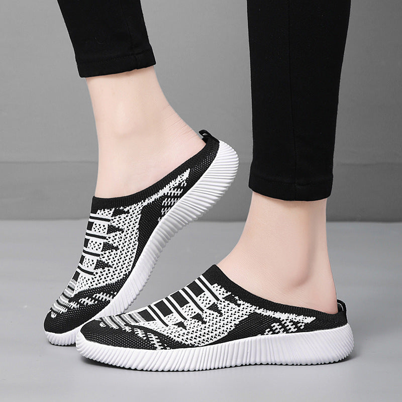 Damen Atmungsaktive Slip-On Schuhe mit elastischem Obermaterial EB
