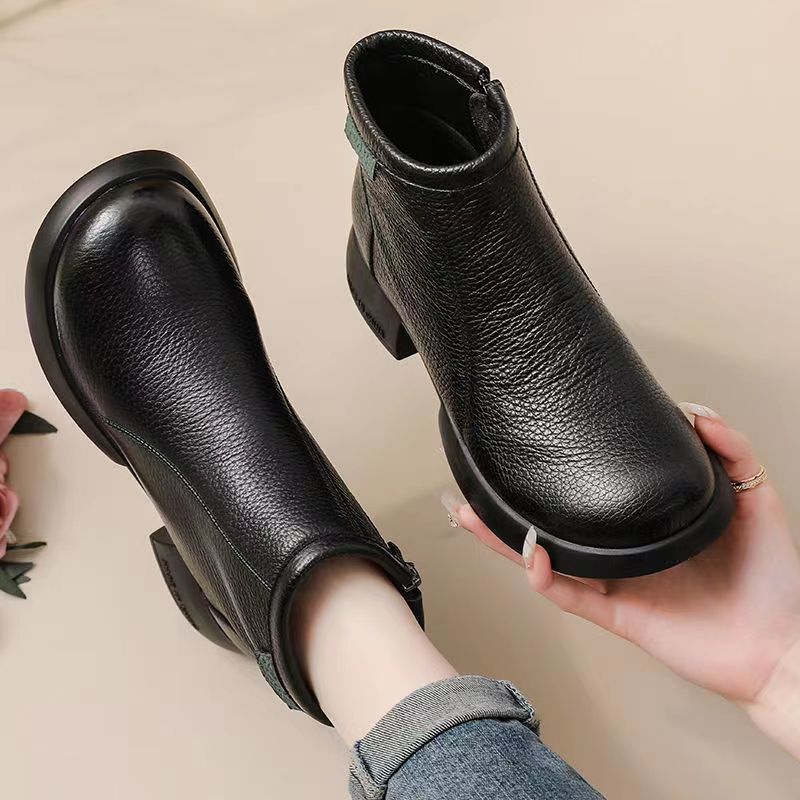 Damen Elegante und komfortable Ankle Boots mit praktischem Reißverschluss und trendigem Design EB