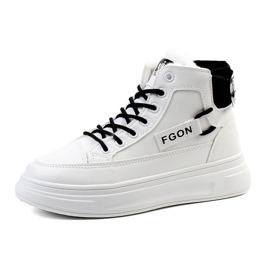 Damen Hohe Sneakers mit kuscheligem Innenfutter und sportivem Design EB