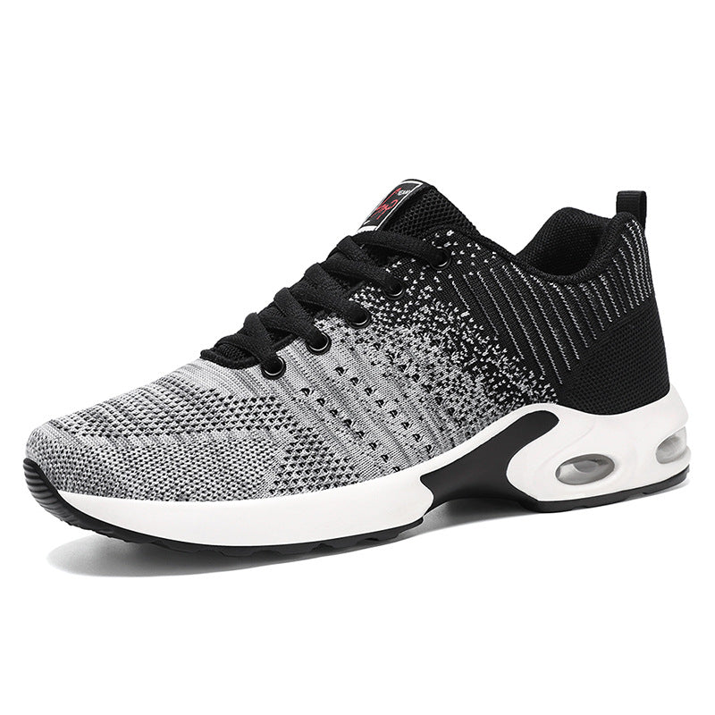 Herren nan leichter Performance-Sneaker mit 3D-Strickoberteil, integrierter Luftkammer-Zwischensohle und rutschfester Trail-Laufsohle EB