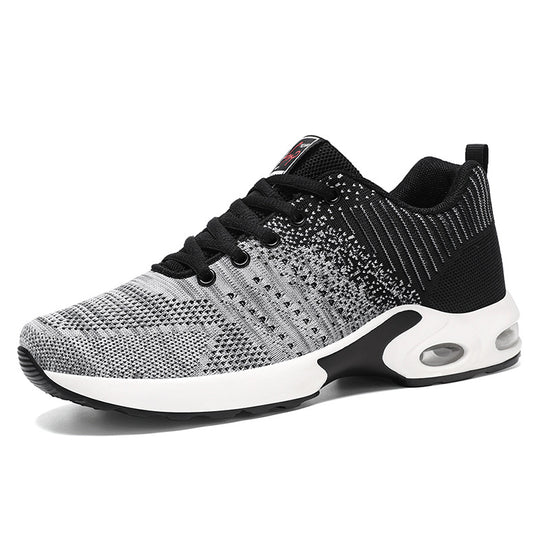 Herren nan leichter Performance-Sneaker mit 3D-Strickoberteil, integrierter Luftkammer-Zwischensohle und rutschfester Trail-Laufsohle EB
