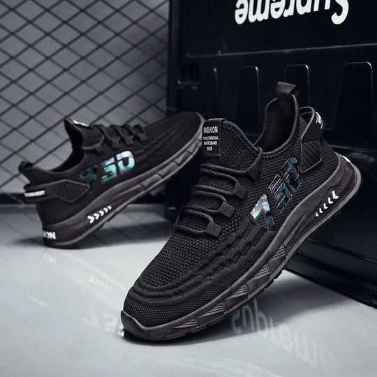 Damen Sportliche Laufsneaker mit atmungsaktiver Mesh-Oberfläche und rutschfester Sohle EB