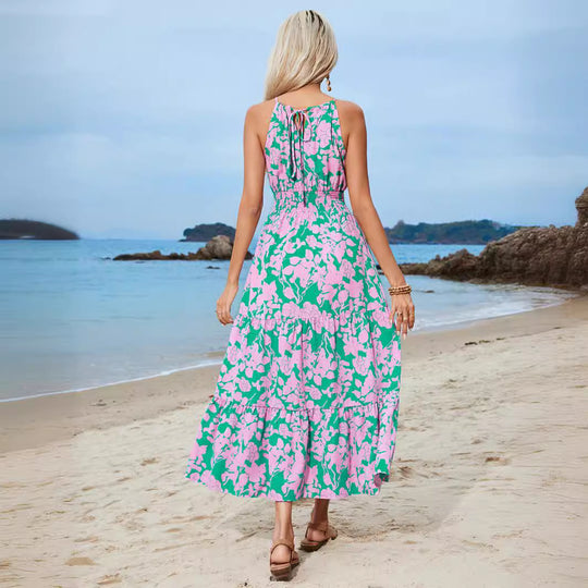 Damen Maxikleid mit floralem Muster EB