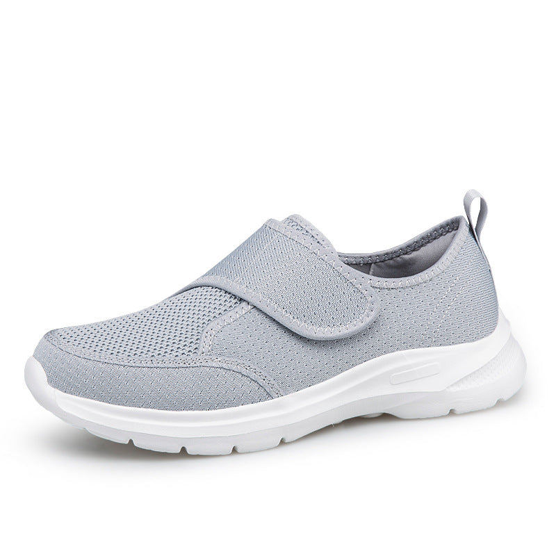 Damen Atmungsaktive Slip-On Sneakers mit Klettverschluss EB