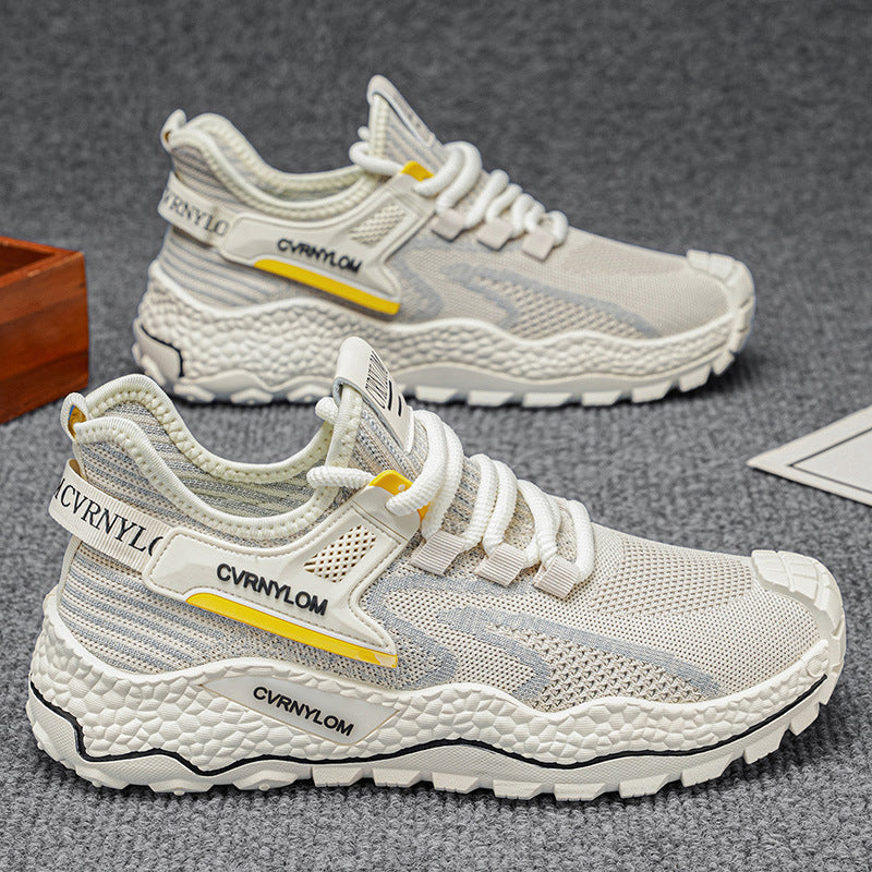 Damen Komfortable Sneakers mit atmungsaktiver Oberflächenstruktur und stoßdämpfender Sohle EB