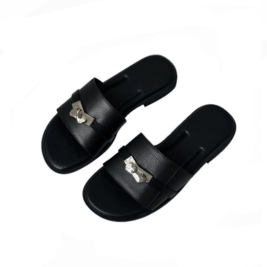 Damen Elegante und bequeme Sandalen mit modischem Schnallen-Detail EB