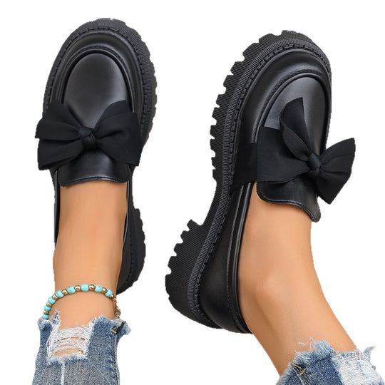 Damen Modische Slipper mit dekorativem Schleifen-Detail EB