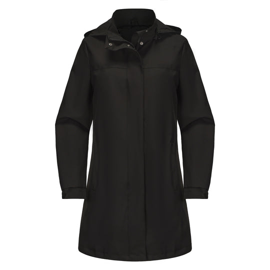 Damen funktionale Übergangsjacke mit verstellbarem Kapuzenkragen und praktischen Taschen EB