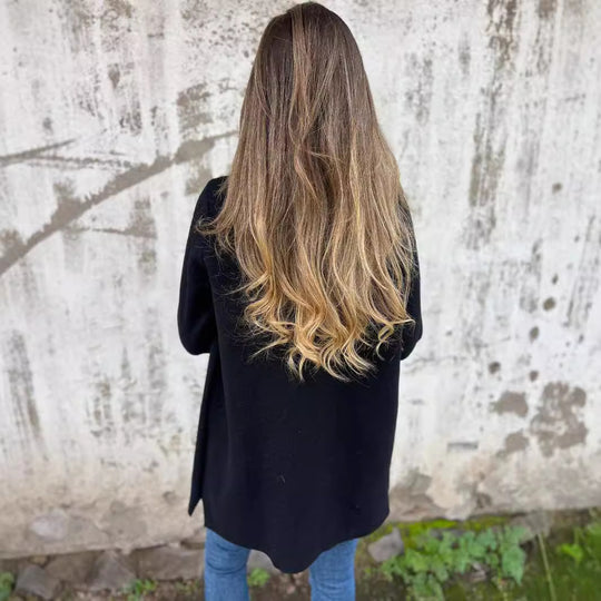 Damen Modische und vielseitige Doppelreiher-Jacke EB