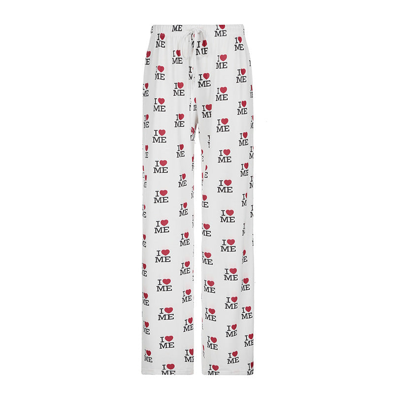 Damen Bequeme Lounge-Hosen mit einzigartigem Motiv EB