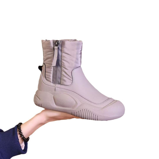 Damen sportliche Stiefel mit elastischem Schaft und rutschfester Sohle EB