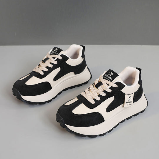 Damen Sportliche Chunky Sneakers mit dämpfender Laufsohle und strapazierfähigem Obermaterial EB