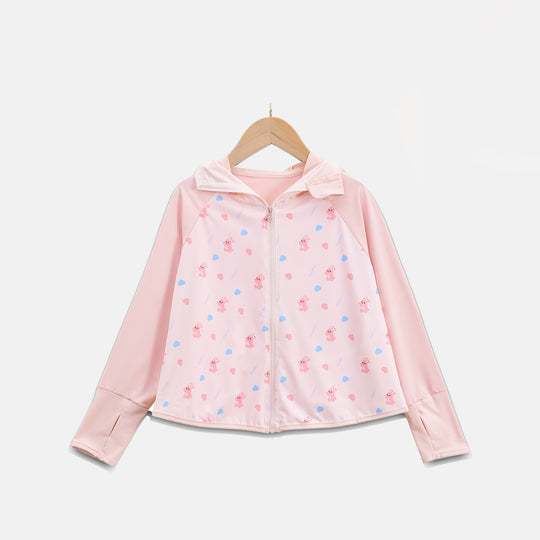 Mädchen Sonnenjacke mit Kapuze und UV-Schutz EB
