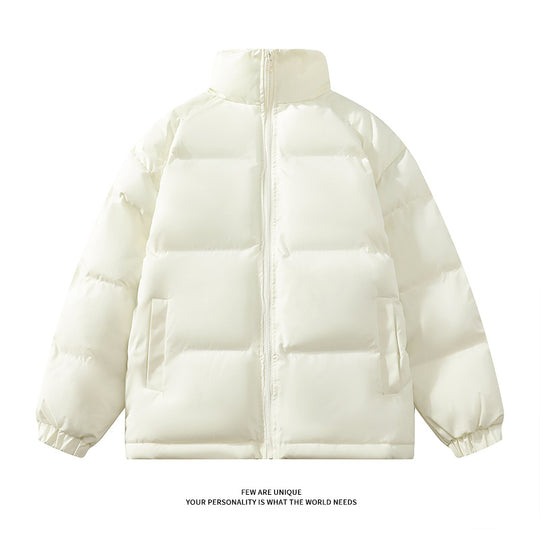 Herren warm gefütterte Winterjacke mit hohem Kragen und praktischem Reißverschluss EB