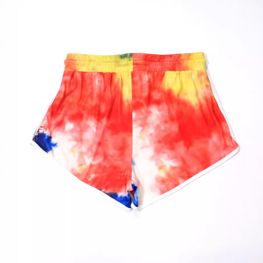 Damen lässige Badeshorts mit kreativem Farbverlauf EB