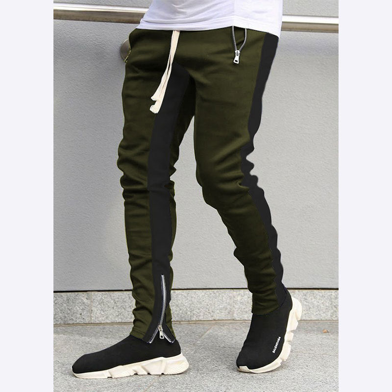 Herren Sportliche Slim-Fit Jogginghose mit Seitentaschen EB