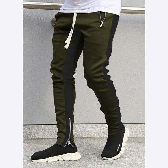Herren Sportliche Slim-Fit Jogginghose mit Seitentaschen EB