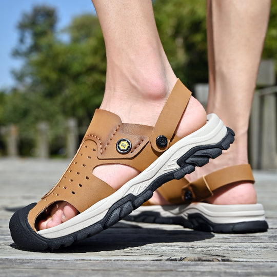 Herren Sandalen mit atmungsaktivem Design und rutschfester Sohle EB