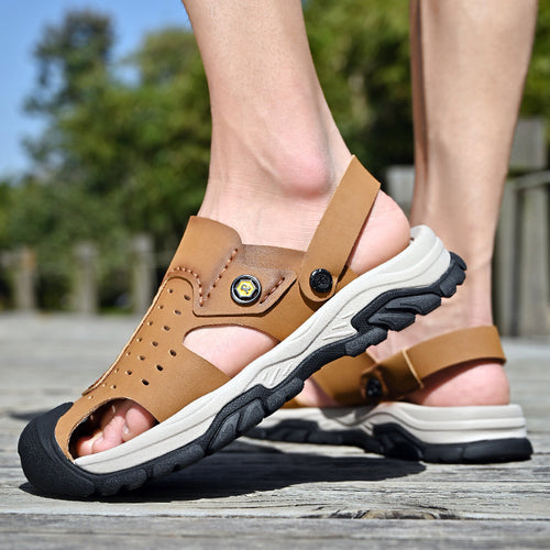 Herren Sandalen mit atmungsaktivem Design und rutschfester Sohle EB