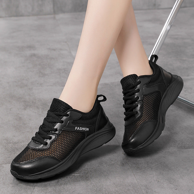 Damen Atmungsaktive Sneakers mit flexiblem Mesh-Obermaterial und Dämpfung EB