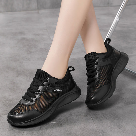 Damen Atmungsaktive Sneakers mit flexiblem Mesh-Obermaterial und Dämpfung EB