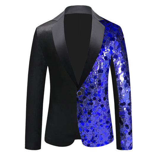 Herren Pailletten-Blazer mit einzigartigem Design und glamourösem Glanz EB