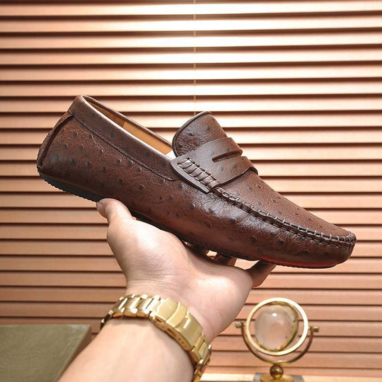 Herren Mokassins aus hochwertigem Leder mit eleganter Zierdetail von EB