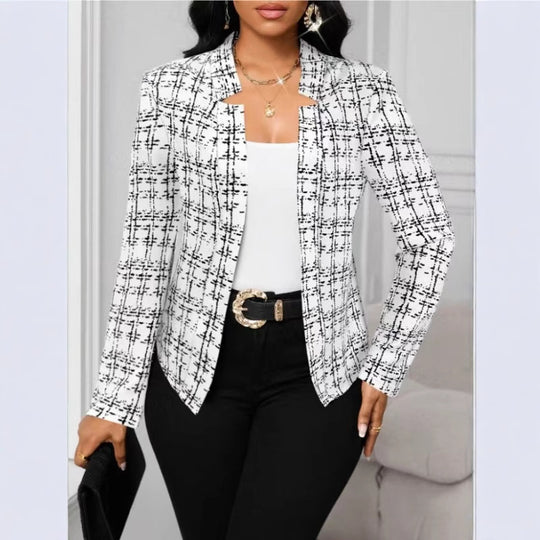 Damen raffinierte Business-Blazerjacke EB