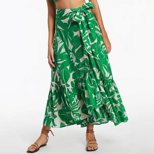 Damen Einteiler Badeanzug mit floralem Design und raffinierter Taillierung EB