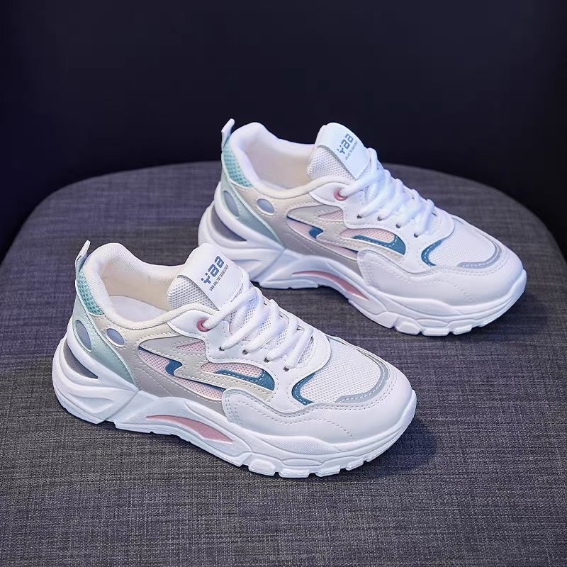 Damen Sportliche Lauf- und Freizeitschuhe mit atmungsaktivem Mesh-Obermaterial EB