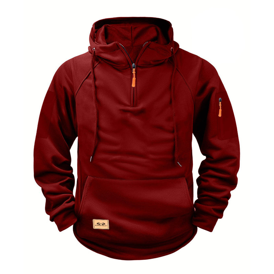 Herren sportlicher Kapuzenpullover mit praktischem Reißverschluss EB