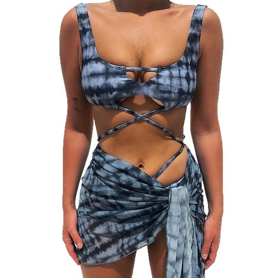 Damen Bikini mit raffiniertem Cut-Out und geschmackvollem Bindesystem EB