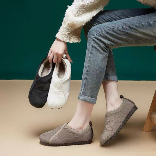 Damen Komfortable Freizeit-Slipper mit flexiblem Obermaterial EB