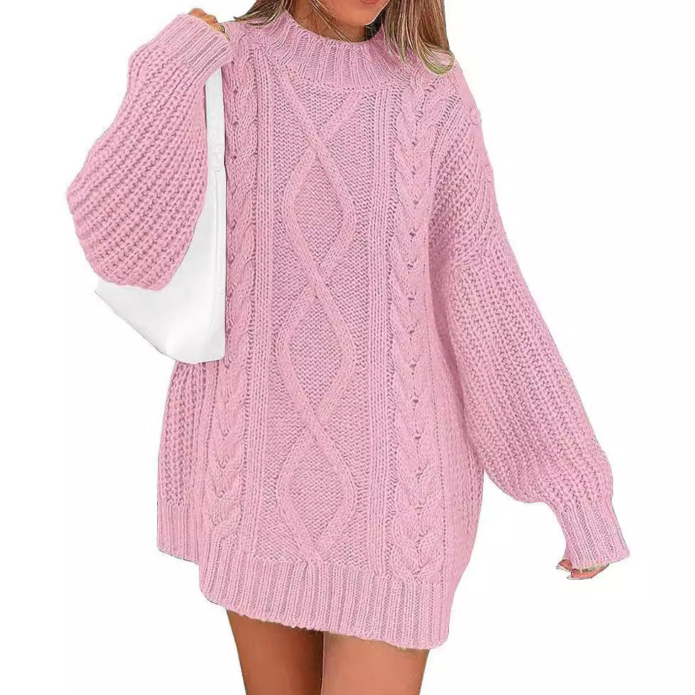 Damen Strickpullover mit oversized Schnitt EB