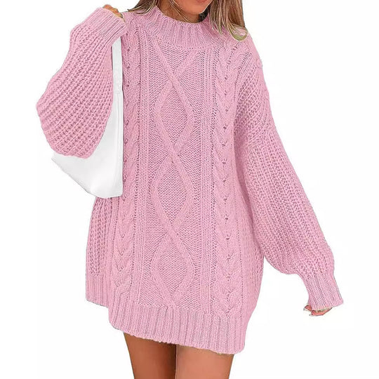 Damen Strickpullover mit oversized Schnitt EB