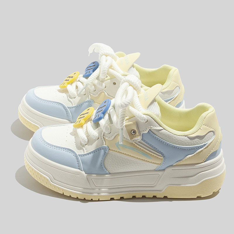 Damen Sportliche Plattform Sneakers mit atmungsaktiver Oberfläche und einzigartigem Design EB