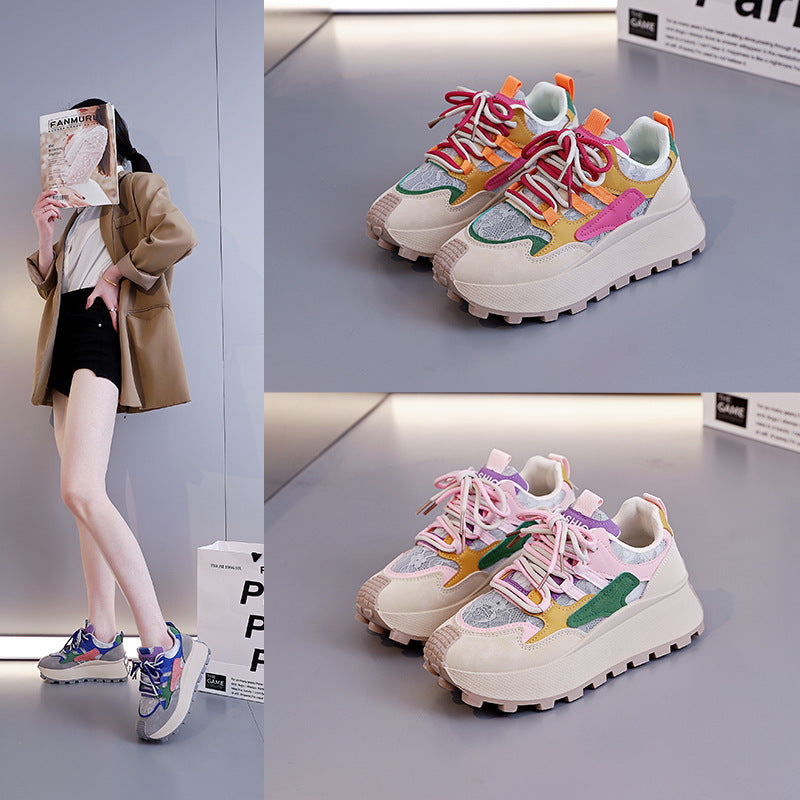 Damen trendige Sneakers mit einzigartigem Design und ergonomischer Dämpfung EB