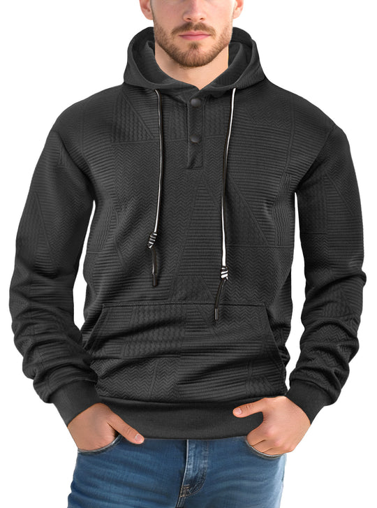 Herren Hoodie mit strukturiertem Design EB