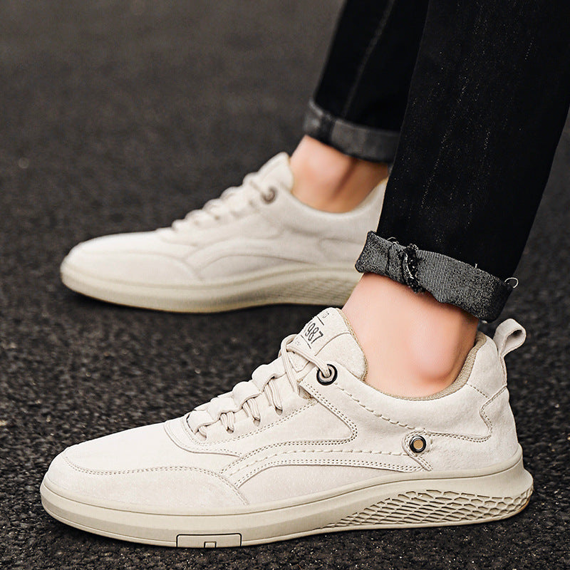 Herren Bequeme Sneaker aus hochwertigem Wildleder mit atmungsaktiver Sohle EB