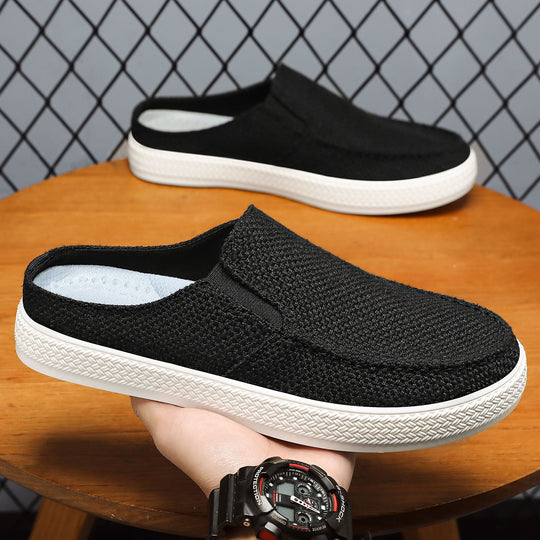 Damen Bequeme Slip-On Hausschuhe mit elastischem Einstiegsdesign EB