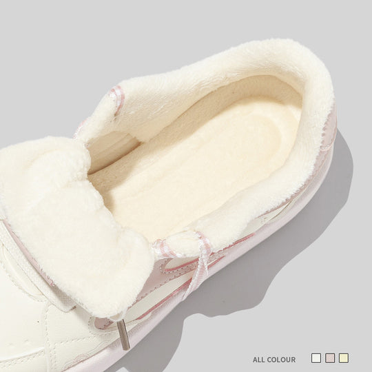 Damen Kuschelige Sneakers mit floralem Print und weichem Innenfutter EB