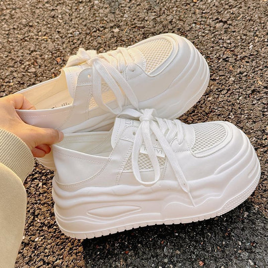 Damen Trendige Chunky Sneakers mit atmungsaktivem Mesh-Obermaterial und stabiler Sohle EB