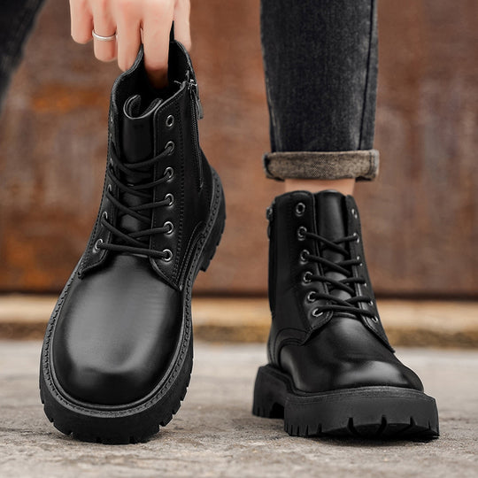 Damen Modische Winterstiefel mit robuster Profilsohle und praktischer Schnürung EB